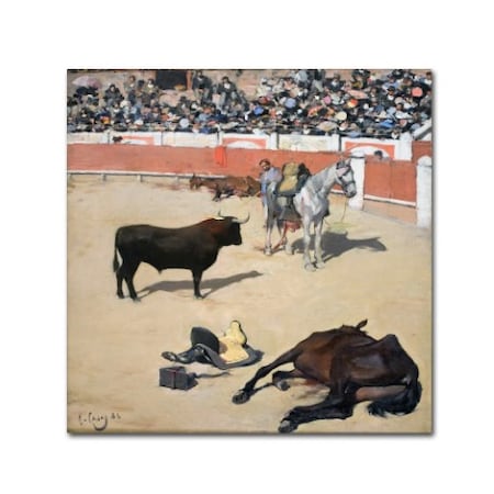 Ramon Casas 'Bullfights 2' Canvas Art,18x18